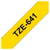 Cinta Brother TZE641 - Texto Negro sobre Fondo Amarillo - 18mm x 8mts. - TZE641