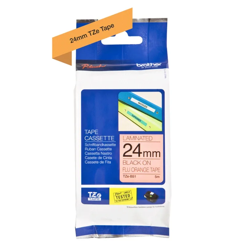 Cinta Negra Brother Tzeb51 Tz, Negro/Naranja - TZEB51