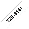 Cinta Brother TZES141 - Texto Negro sobre Fondo Transparente - 18mm x 8mts. - Supér Adhesiva - TZES141