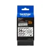 Cinta Brother TZES151 - Texto Negro sobre Fondo Transparente - 24mm x 8mts. - Súper Adhesiva - TZES151