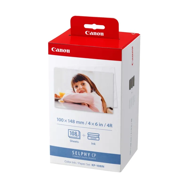 Kit De Papel Fotográfico Y Tinta Canon Kp 108In 108 Hojas - 3115B001AA