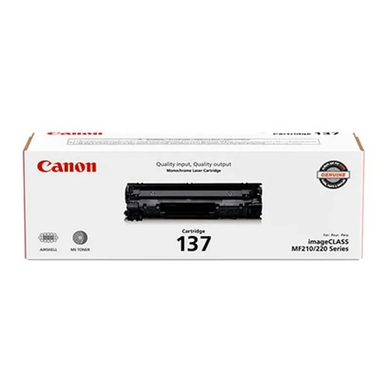 Cartucho Tóner Canon 137 2400 Páginas, Negro, Laser - 9435B001AA