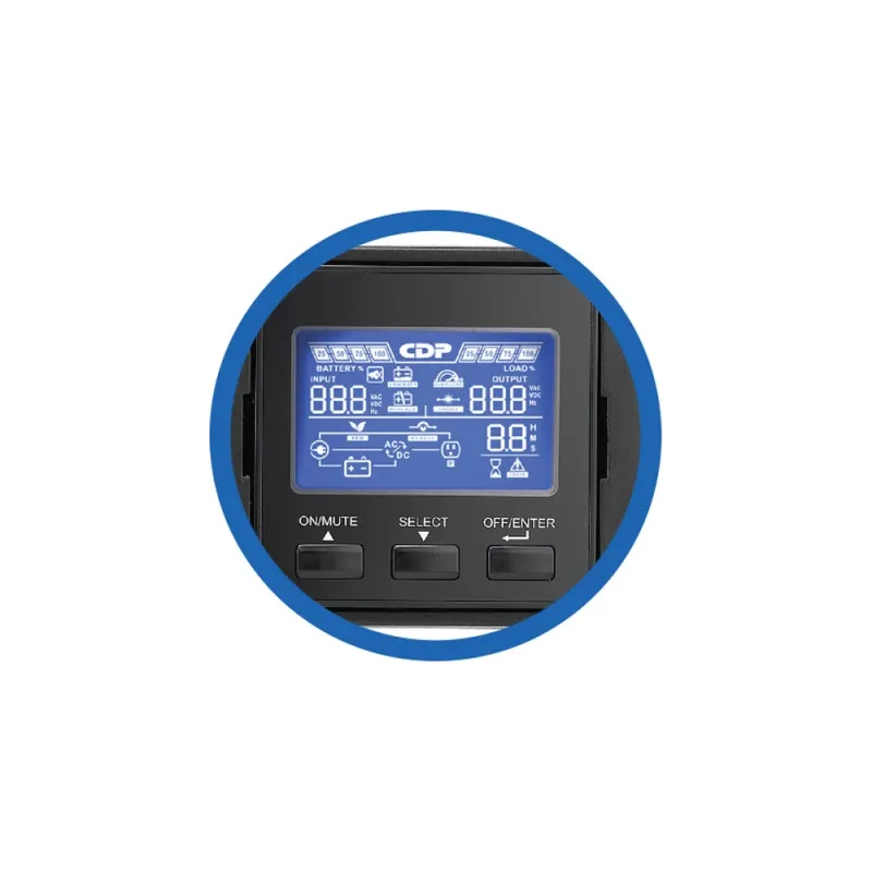 UPS CDP UPO11-3RT - 3000VA/2700W - 8 Contactos - Doble conversión - LCD - UPO11-3RT