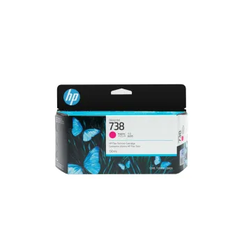 Tinta HP DesignJet 738 - Magenta - 130ml - DesignJet - Original (498N6A) - 498N6A