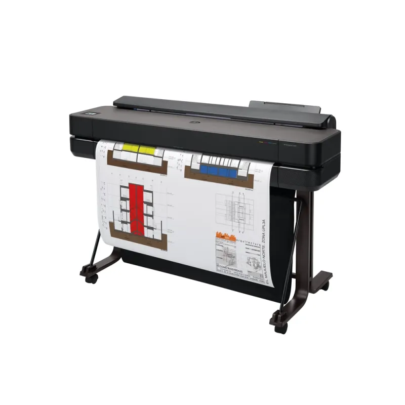 Plotter HP DesignJet T650 - 36" - Inyección de Tinta - Wi-Fi - USB - RJ-45 - Negro - 5HB10A