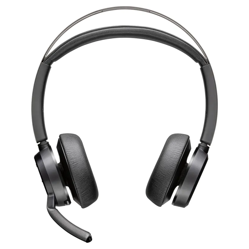 Diadema Poly Voyager Focus 2 - Alámbrico/Inalámbrico - Micrófono - Negro - Certificado para Microsoft Teams - 77Y85AA