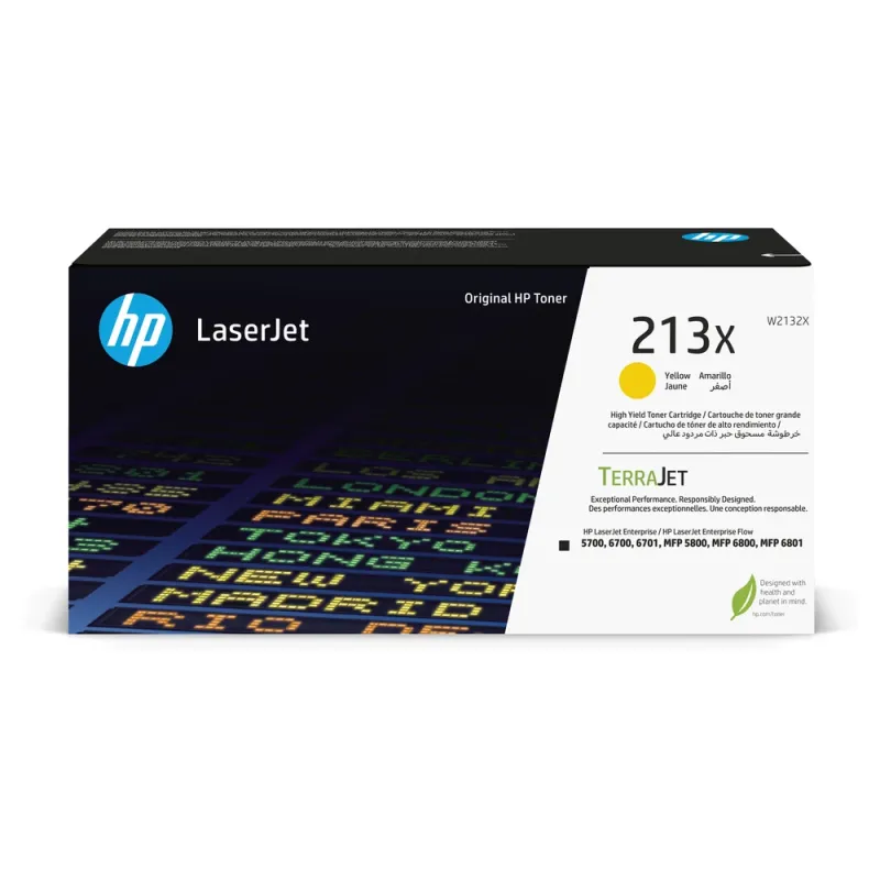 Toner HP LaserJet 213X - Amarillo - LaserJet - Original (W2132X) - W2132X