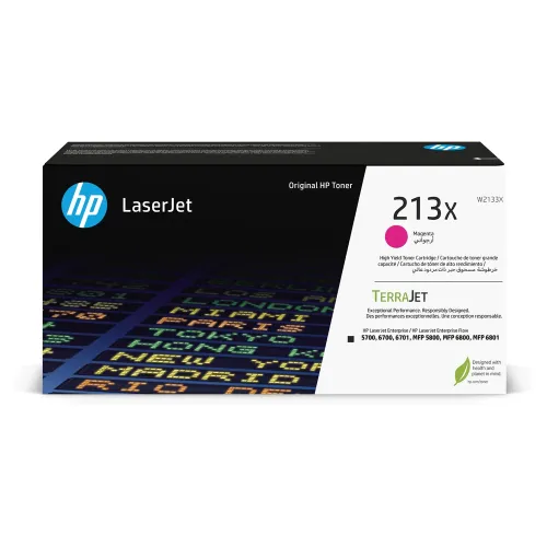 Toner HP LaserJet 213X - Magenta - LaserJet - Original (W2133X) - W2133X Toner HP LaserJet 213X - Magenta - LaserJet - Original (W2133X) - W2133X