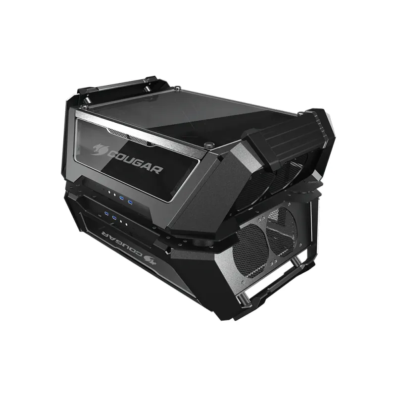 Gabinete Gamer COUGAR Gemini X - Doble Torre - ATX/CEB/Micro ATX/Mini-ITX - Panel Lateral  - 105LMT0001-00