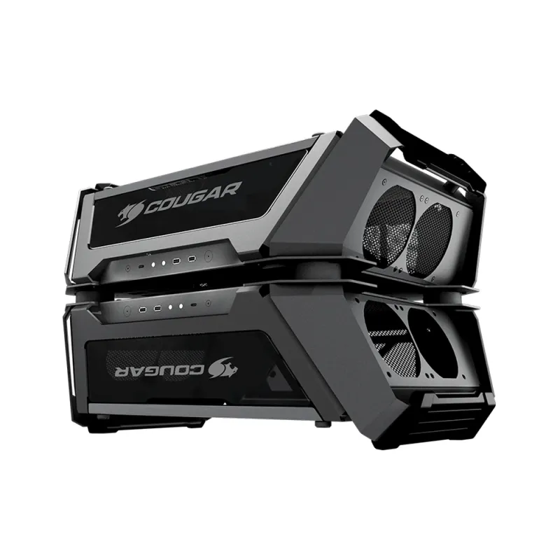 Gabinete Gamer COUGAR Gemini X - Doble Torre - ATX/CEB/Micro ATX/Mini-ITX - Panel Lateral  - 105LMT0001-00