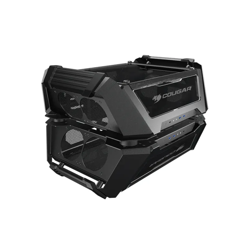 Gabinete Gamer COUGAR Gemini X - Doble Torre - ATX/CEB/Micro ATX/Mini-ITX - Panel Lateral  - 105LMT0001-00