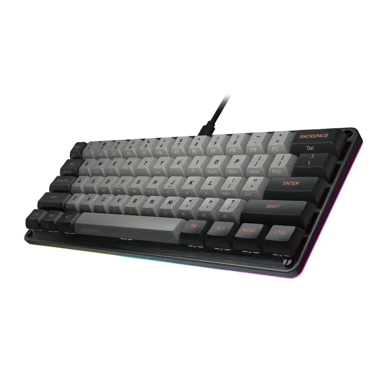 Teclado Gamer COUGAR Puri Mini - Alámbrico - Inglés - Switch Rojo - 37PRMM1MI.0002