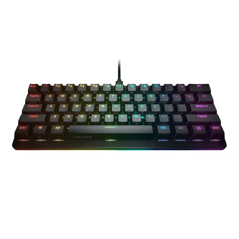 Teclado Gamer Cougar Puri Mini - Alámbrico - Inglés - RGB - Switch Rojo - 37PRMRM1MI.0002