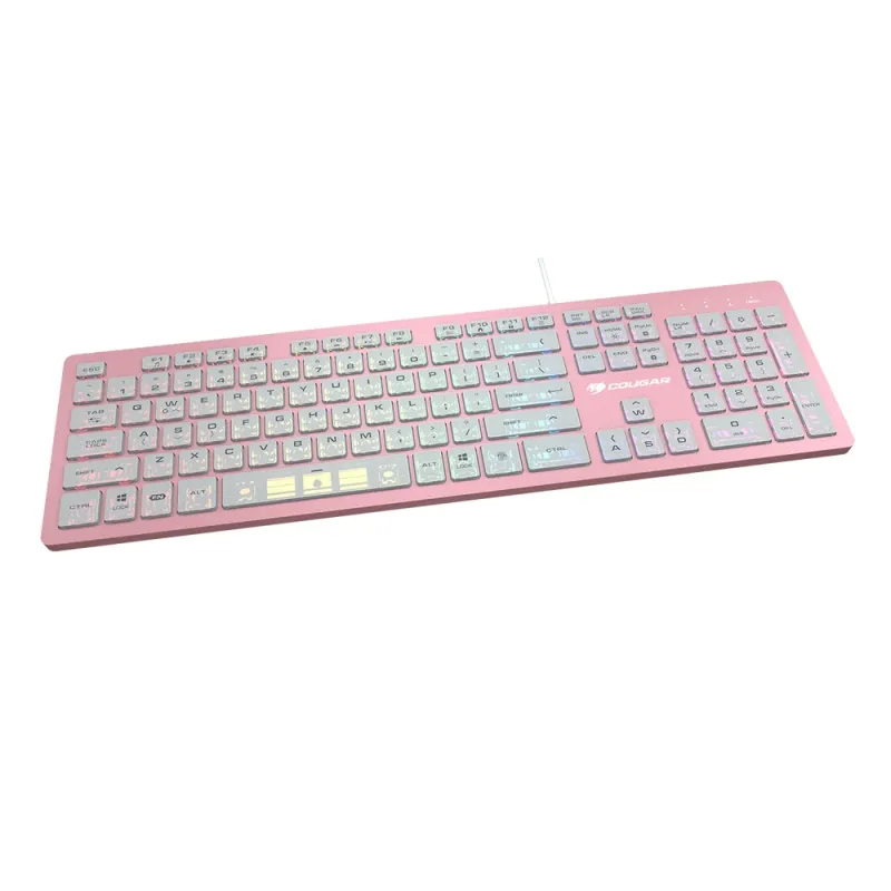 Teclado Gamer COUGAR VANTAR AX - Alámbrico - RGB - Rosa - 37VAPXNMX.0002