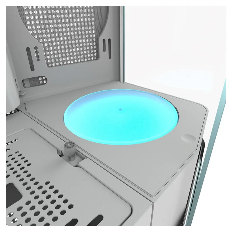 Gabinete Gamer COUGAR FV270 RGB - Media Torre - ATX/Micro ATX/Mini ITX/CEB/E-ATX - Panel Lateral - Blanco - 3858M60.0006