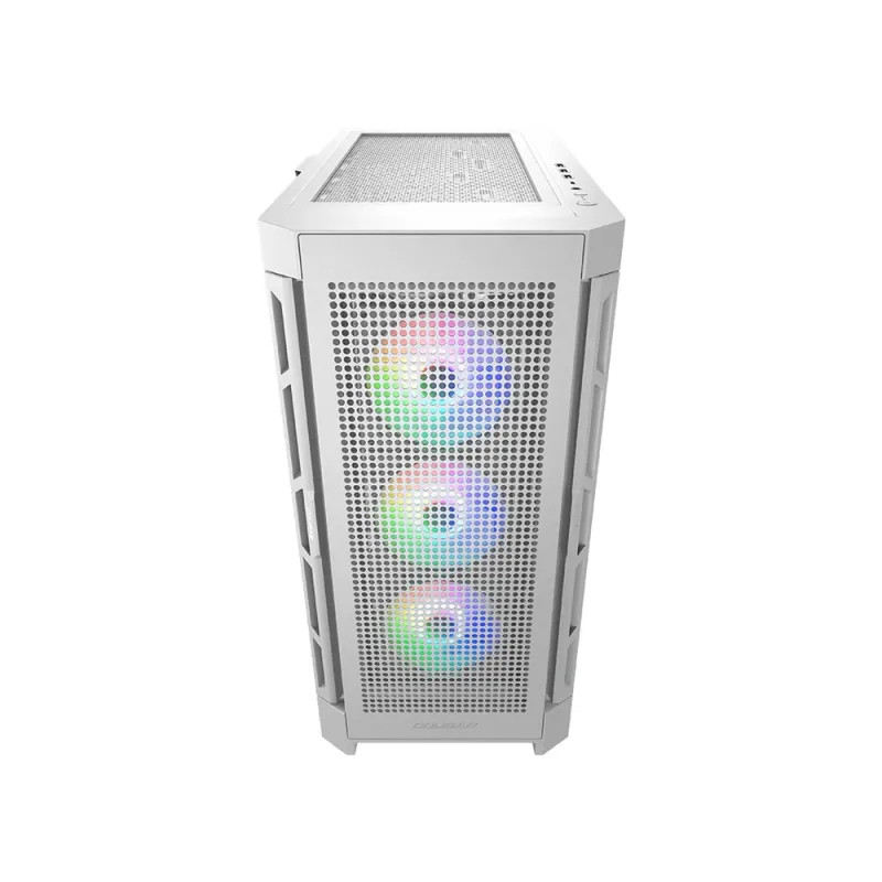 Gabinete Gamer COUGAR Airface Pro RGB - Media Torre - ATX/Micro ATX/Mini ITX/CEB/E-ATX - Panel Lateral - Blanco - 385AD10.0004