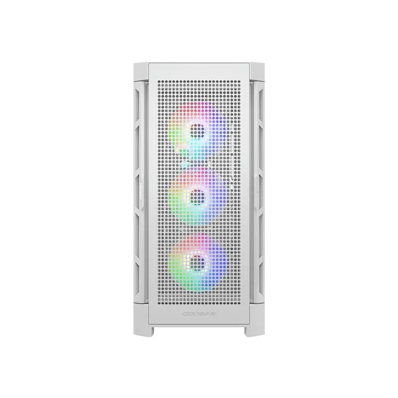 Gabinete Gamer COUGAR Airface Pro RGB - Media Torre - ATX/Micro ATX/Mini ITX/CEB/E-ATX - Panel Lateral - Blanco - 385AD10.0004