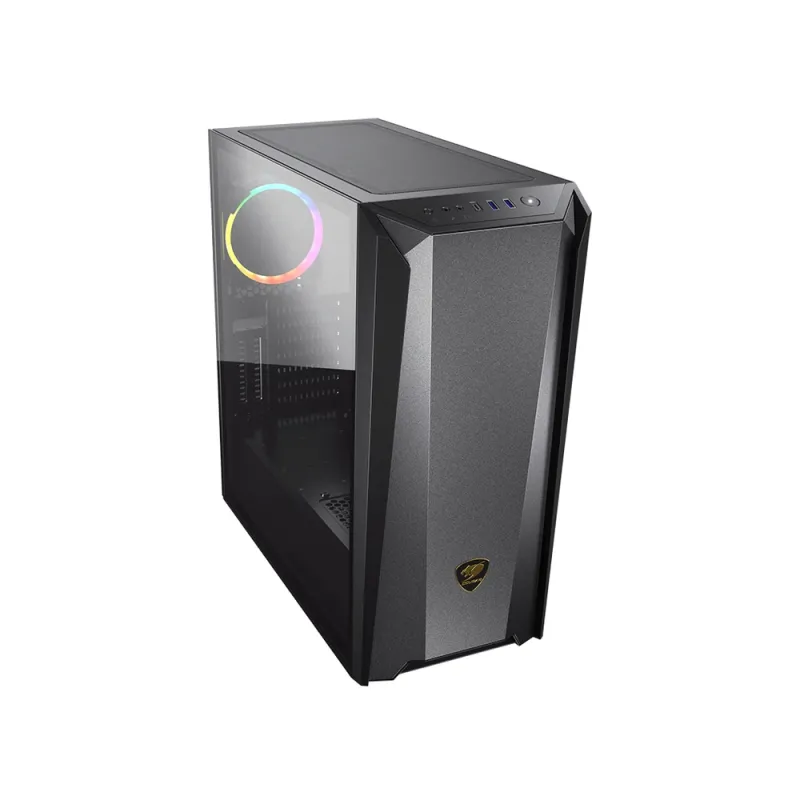 Gabinete Gamer COUGAR MX660 Iron RGB - Media Torre - E-ATX/ATX/Micro ATX/Mini-ITX - 1 Ventilador VK120 - Panel Lateral - RGB - 385BMS0.0006