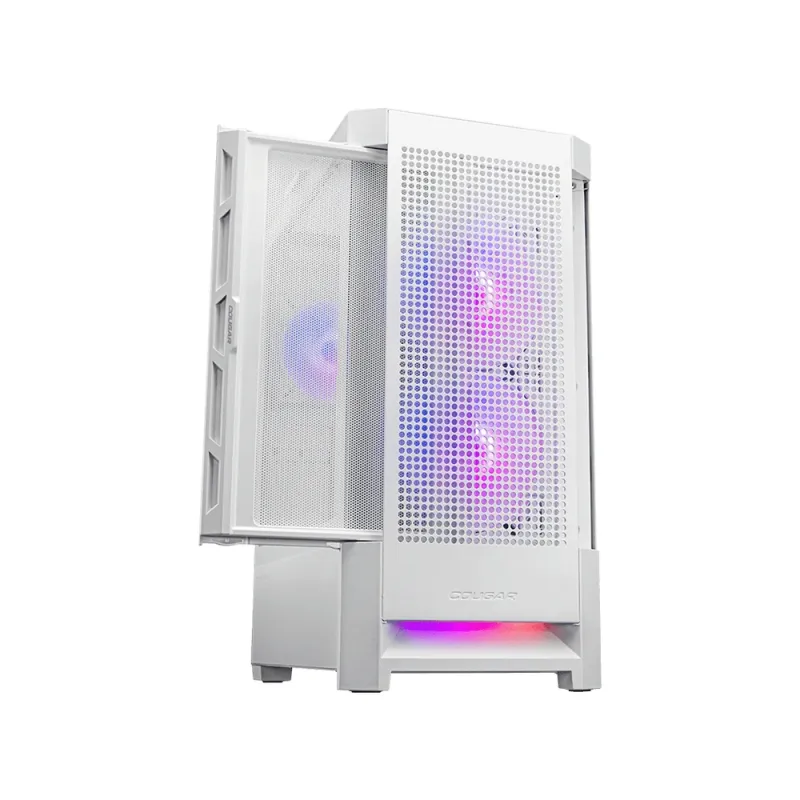 Gabinete Gamer COUGAR Duoface RGB - Media Torre - ATX/CEB/E-ATX/Micro ATX/Mini ITX - Panel Lateral - Blanco - 385ZD10.0003