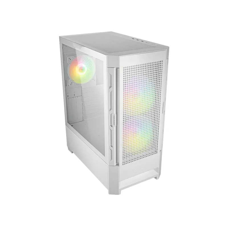 Gabinete Gamer COUGAR Duoface RGB - Media Torre - ATX/CEB/E-ATX/Micro ATX/Mini ITX - Panel Lateral - Blanco - 385ZD10.0003