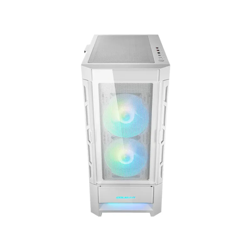 Gabinete Gamer COUGAR Duoface RGB - Media Torre - ATX/CEB/E-ATX/Micro ATX/Mini ITX - Panel Lateral - Blanco - 385ZD10.0003
