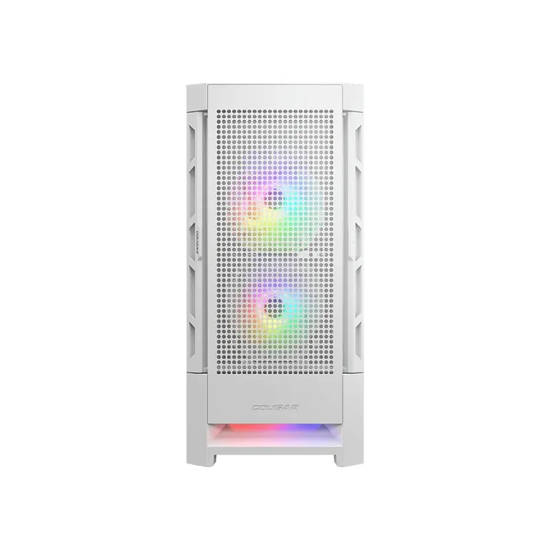 Gabinete Gamer Cougar Airface RGB - Media Torre - Mini ITX/Micro ATX/ATX/CEB - 3 Ventiladores - Panel Lateral - Blanco  - 385ZD10.0005