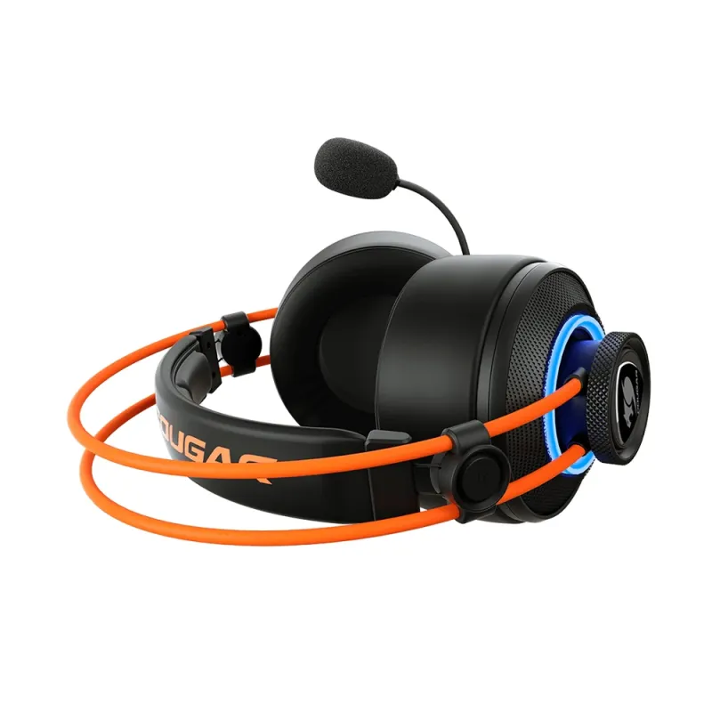 Diadema Gamer COUGAR Immersa Pro Prix - Alámbrico - USB - Micrófono - 2.5m - RGB - Negro - 3H700U50C.0004