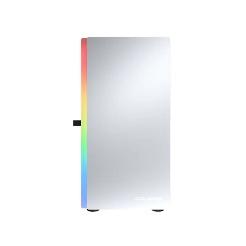 Gabiente Gamer COUGAR PURITY RGB - Mini Torre - Micro ATX/Mini-ITX - Panel Lateral - Blanco - 385PC40.0002