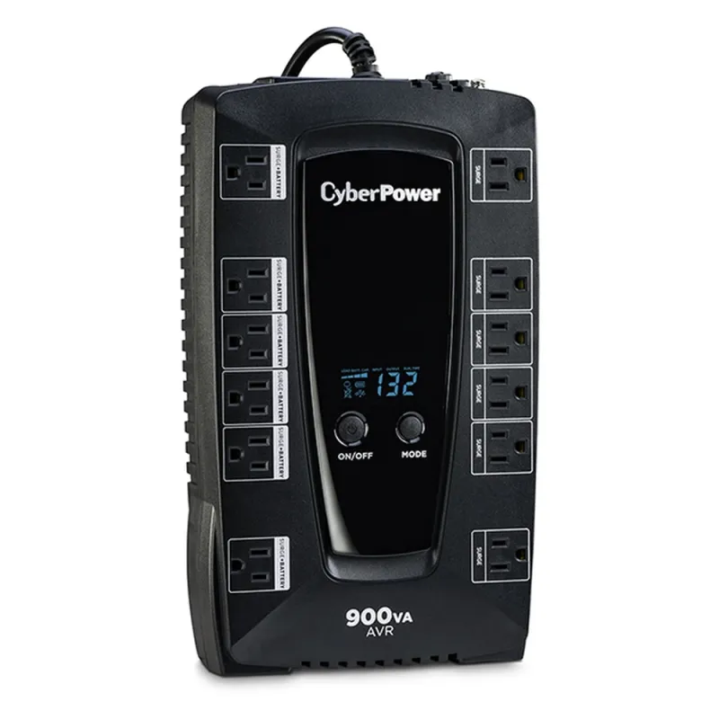 No Break CyberPower AVRG900LCD - 900VA/480W - 12 Contactos - Línea interactiva - AVR - AVRG900LCD