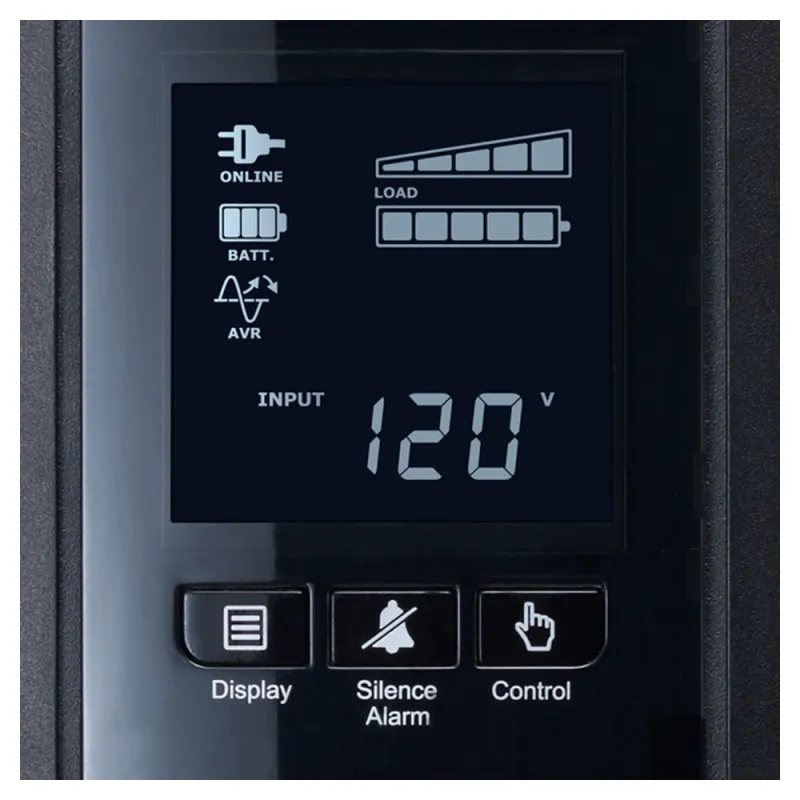 Ups Cyberpower 1000Va/600W 10 Contactos Línea Interactiva Lcd Avr - CP1000PFCLCD