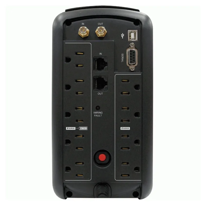 UPS CyberPower - 850VA/510W - 9 contactos - Línea interactiva - LCD - AVR - CP850AVRLCD