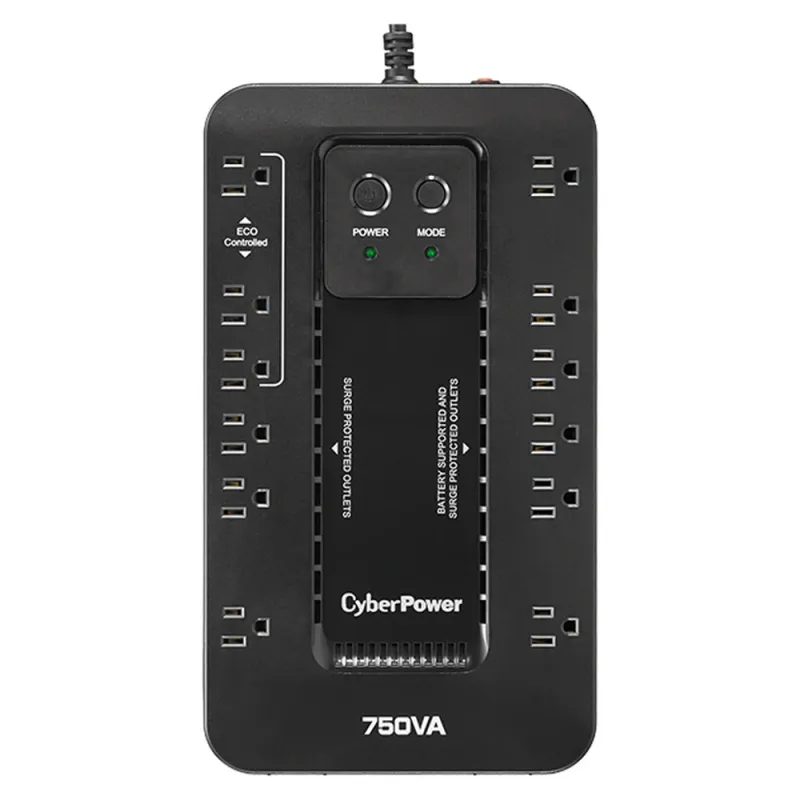 UPS CyberPower - 750VA/450W - 12 Contactos - En espera - EC750G