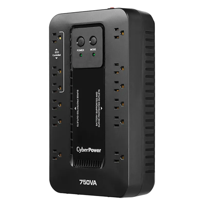 UPS CyberPower - 750VA/450W - 12 Contactos - En espera - EC750G