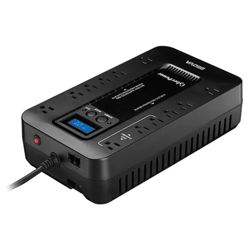 Ups Cyberpower 850Va/510W 12 Contactos Línea Interactiva Lcd - EC850LCD