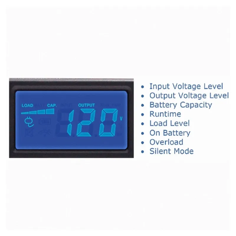 No Break CyberPower OR1000LCDRM1Ua - 1000VA/600W - 6 Contactos - Linea Interactiva - OR1000LCDRM1UA