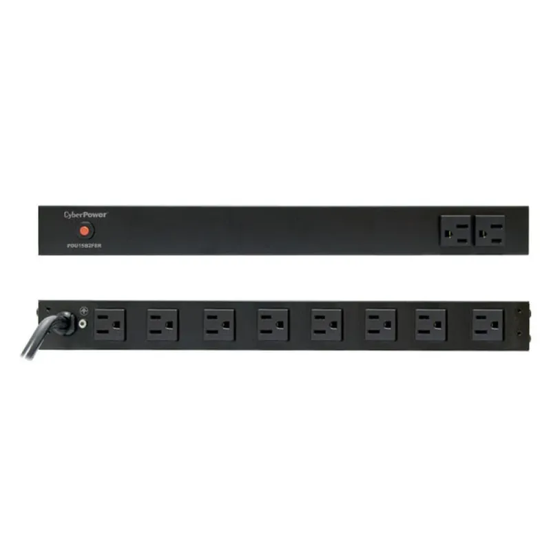 PDU CyberPower PDU15B2F8R - 10 Contactos - 15A - 120V - Negro - PDU15B2F8R