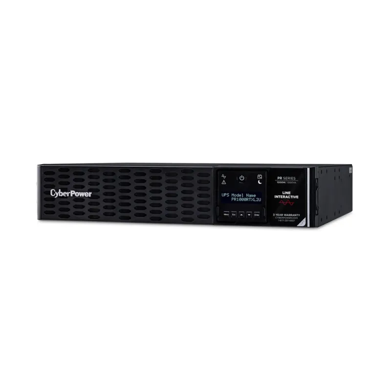 UPS CyberPower PR1000RTXL2U - 1000VA/1000W - 8 Contactos - Línea interactiva - LCD - AVR - PR1000RTXL2U
