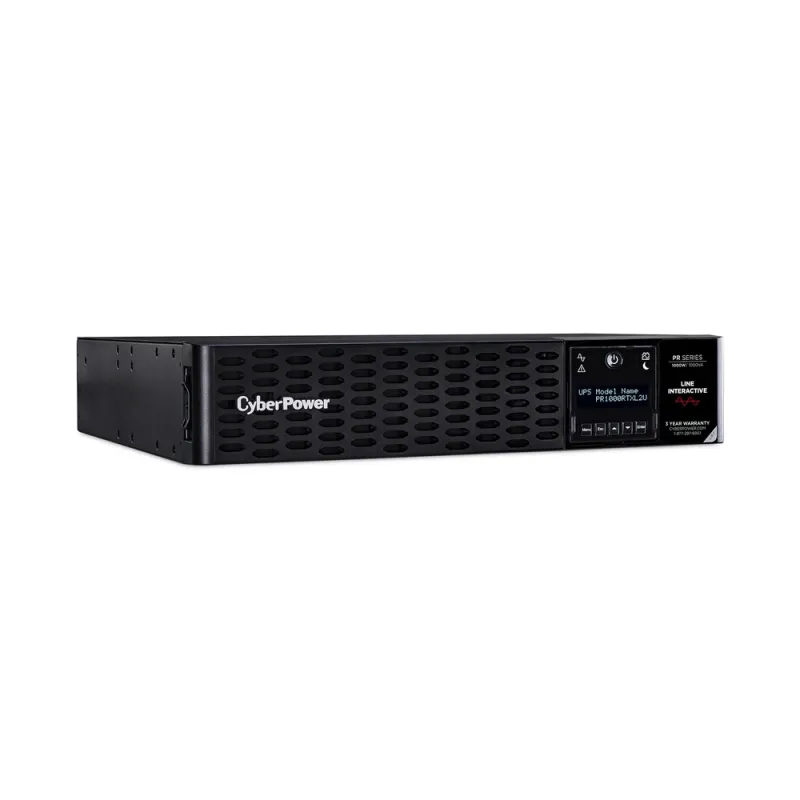 UPS CyberPower PR1000RTXL2U - 1000VA/1000W - 8 Contactos - Línea interactiva - LCD - AVR - PR1000RTXL2U