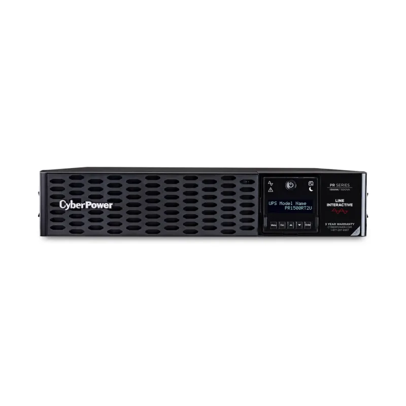 UPS CyberPower PR1500RT2U - 1500VA/1500W - 8 Contactos - Línea interactiva - LCD - AVR - PR1500RT2U