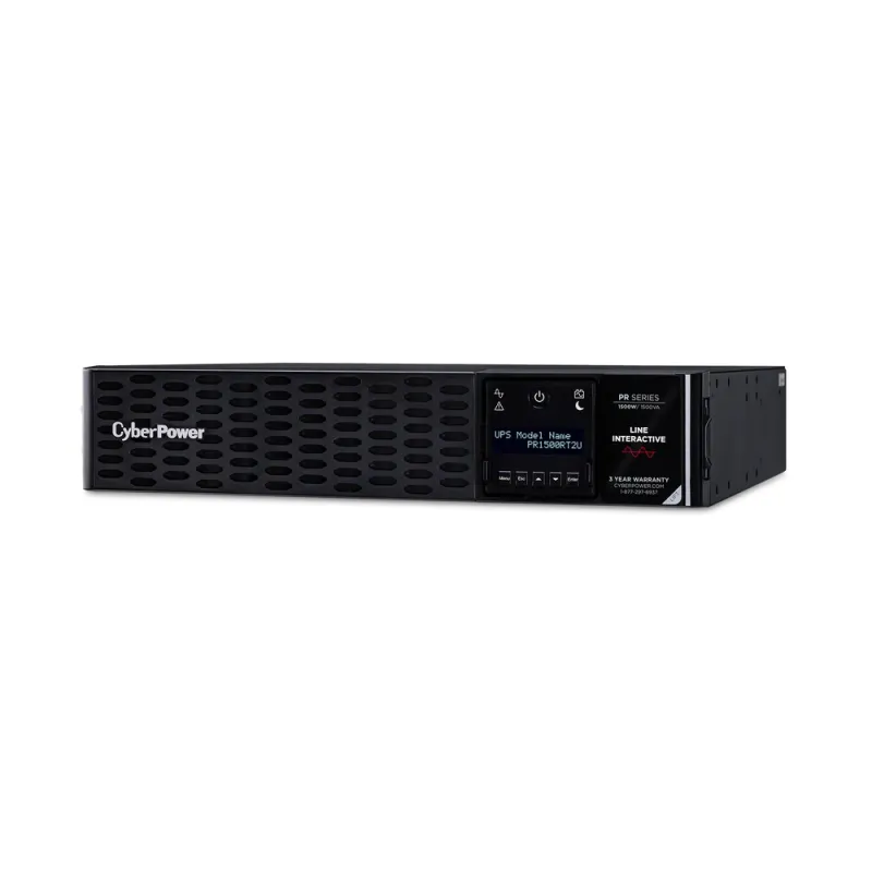 UPS CyberPower PR1500RT2U - 1500VA/1500W - 8 Contactos - Línea interactiva - LCD - AVR - PR1500RT2U