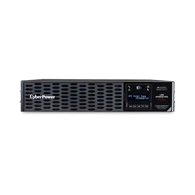 Ups Cyberpower 3000Va/3000W 8 Contactos Línea Interactiva Lcd Avr - PR3000RT2U