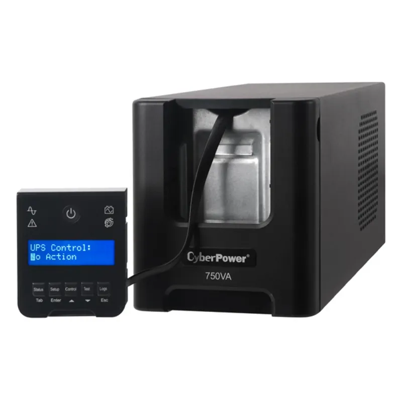 UPS CyberPower PR750LCD - 750VA/525W - 6 Contactos - Línea interactiva - LCD - AVR - PR750LCD