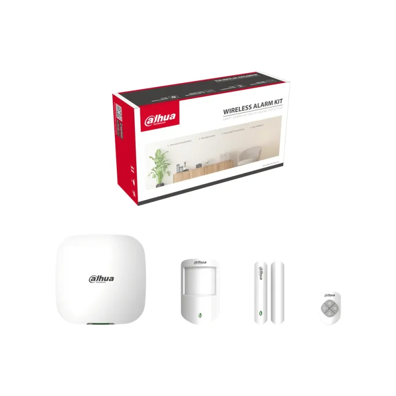 Kit de Alarma Dahua DHI-ART-ARC3000H-03-FW2 - Inalámbrico - Admite 150 Periféricos - 4G - Wi-Fi - Ethernet - DHI-ART-ARC3000H-03-FW2