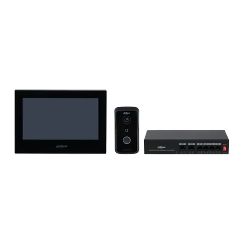 Kit de Videoportero IP Dahua KTP03 - Monitor 7" - Frente de Calle - Switch PoE - DHI-KTP03