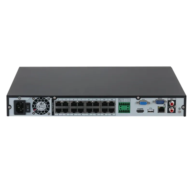 NVR Dahua DHI-NVR4232-16P-4KS3 - 32 Canales - Hasta 20TB - HDMI - VGA - USB - Ethernet - DHI-NVR4232-16P-4KS3