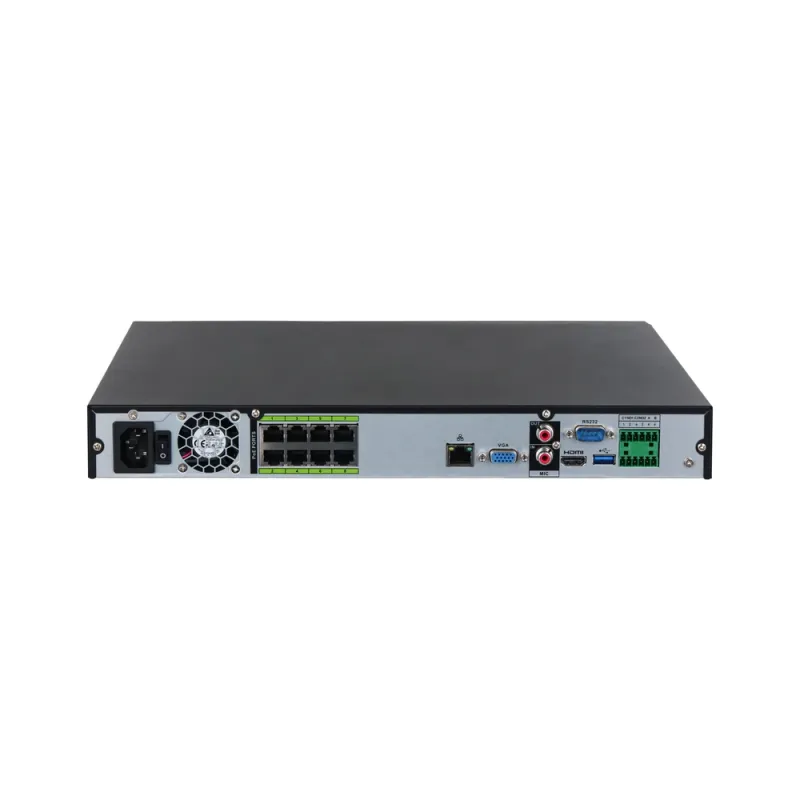 NVR Dahua NVR5216-8P-EI - 16 Canales - Hasta 32TB - HDMI - VGA - USB - Ethernet - DHI-NVR5216-8P-EI