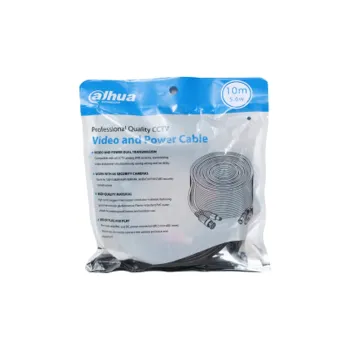 Cable Dahua DH-PFM942I-10-5 - BNC - 10M - Para Video y Energía - Exterior e Interior - DH-PFM942I-10-5