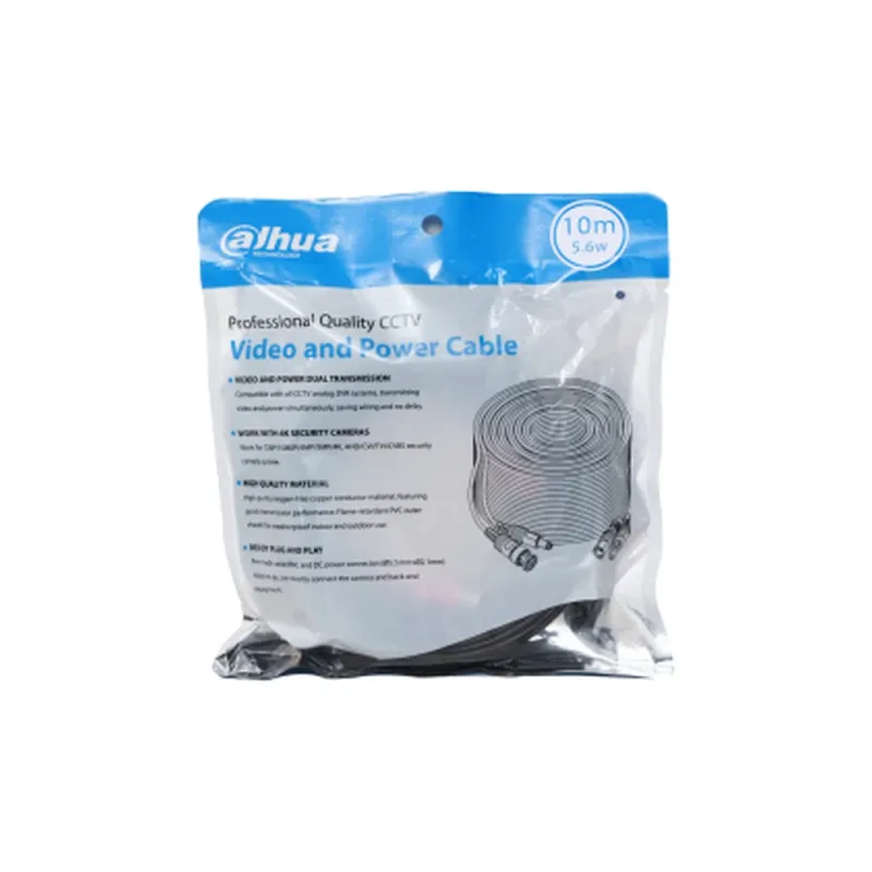 Cable Dahua DH-PFM942I-10-5 - BNC - 10M - Para Video y Energía - Exterior e Interior - DH-PFM942I-10-5