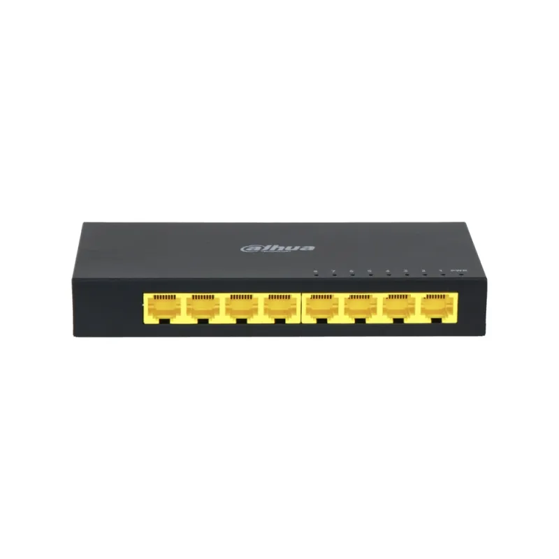 Switch Dahua PFS3008-8GT - Gigabit Ethernet - 8 Puertos - No Gestionado - DH-PFS3008-8GT
