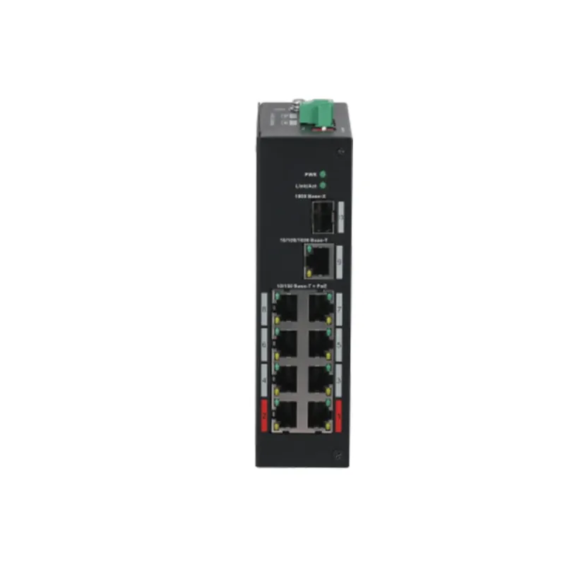 Switch DAHUA PFS3110-8ET-96 - 8 Puertos - Fast Ethernet - 1 SFP - No Administrado - DH-PFS3110-8ET-96
